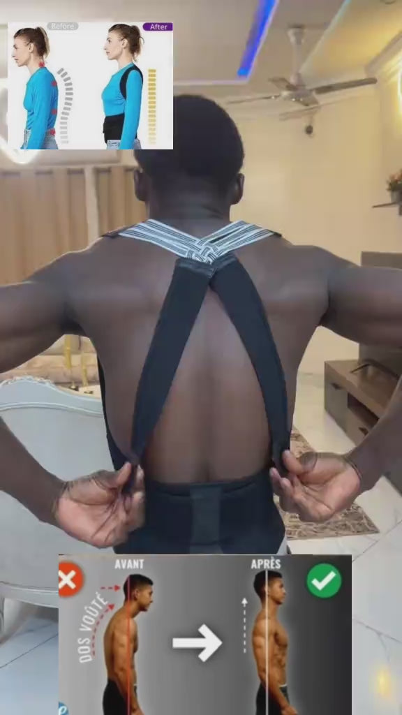 Correcteur de posture pour le dos pour femmes et hommes